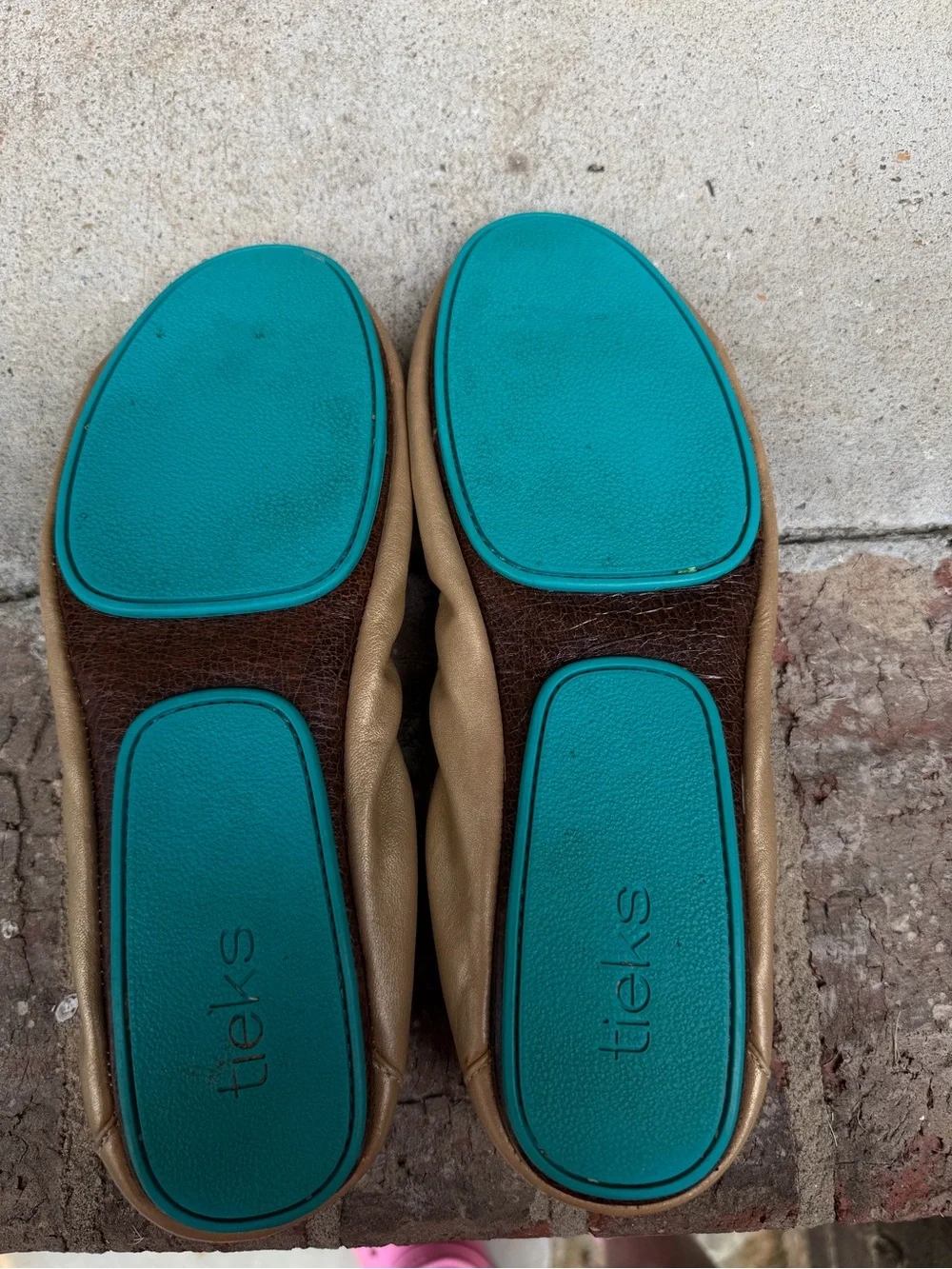 Tieks Metallic Gold Ballet flats size 11